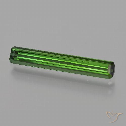 1.60ct Natural Verde floresta Turmalina, Corte Esmeralda, VS