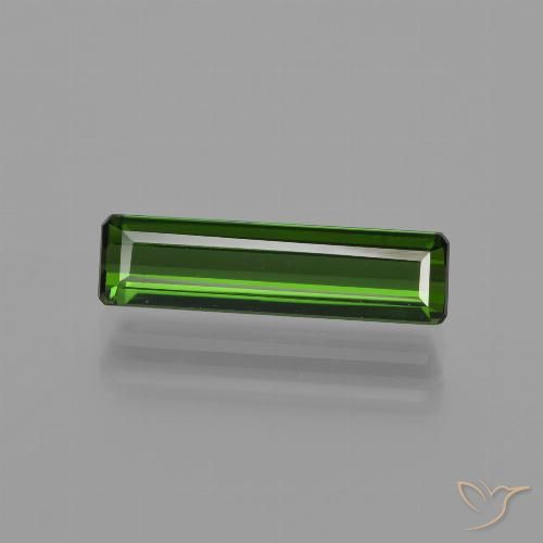 1.46ct Natural Verde Terroso Turmalina, Corte Esmeralda, VVS-VS