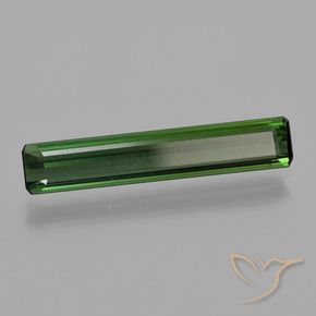 Turmalina Verde médio Natural 1.43ct, Corte Octógono / Esmeralda, VVS-VS