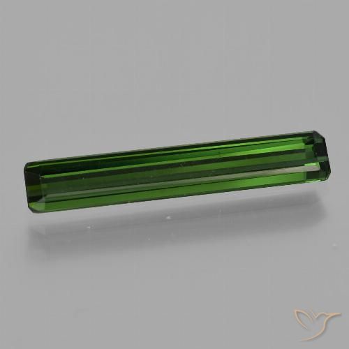 1.47ct Natural Verde floresta Turmalina, Corte Esmeralda, VVS-VS