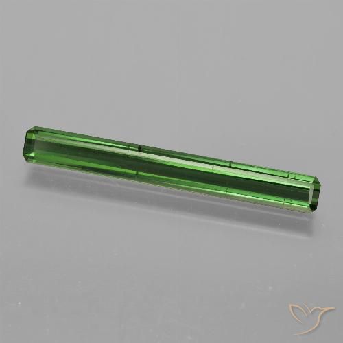 1.44ct Natural Verde médio Turmalina, Corte Esmeralda, VS-SI