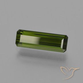 Turmalina verde escuro Natural 1.44ct, Corte Octógono / Esmeralda, VS