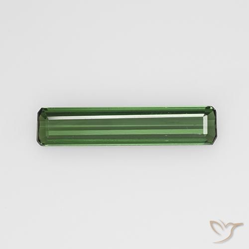 Turmalina Verde médio-escuro Natural 1.31ct, Corte Octógono / Esmeralda, VVS-VS