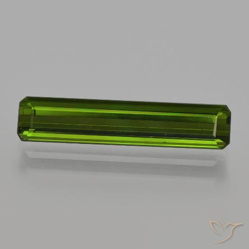 1.94ct Natural Verde Terroso Turmalina, Corte Octógono / Esmeralda, VS, Photo A