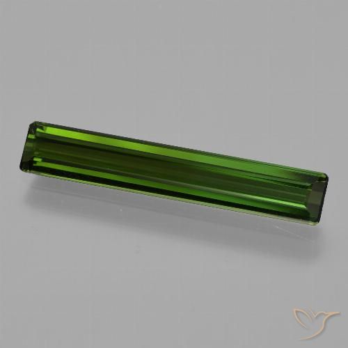 1.91ct Natural Verde escuro Turmalina, Corte Esmeralda, VVS-VS