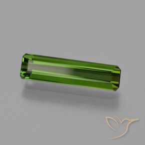 Turmalina Verde floresta Natural 1.11ct, Corte Octógono / Esmeralda, VVS-VS