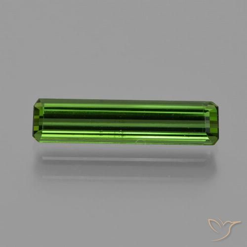 1.13ct Natural Verde escuro Turmalina, Corte Esmeralda, VVS-VS
