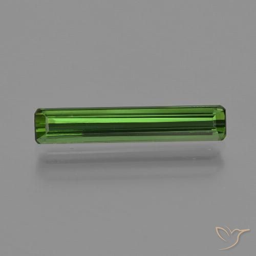 1.13ct Natural Verde Terroso Turmalina, Corte Esmeralda, VS