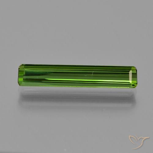 1.19ct Natural Verde floresta Turmalina, Corte Esmeralda, VVS-VS