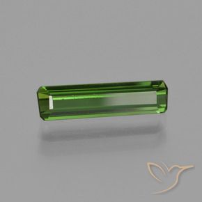 Turmalina Verde Terroso Natural 0.99ct, Corte Octógono / Esmeralda, VVS-VS