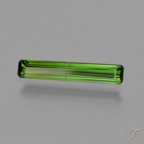 Turmalina Verde médio Natural 0.96ct, Corte Octógono / Esmeralda, VS