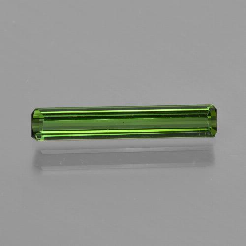 Turmalina verde escuro Natural 0.99ct, Corte Esmeralda, VVS-VS