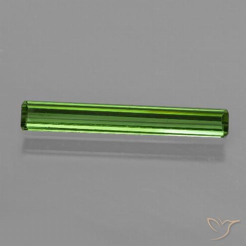 0.97ct Natural Verde médio Turmalina, Corte Esmeralda, VS