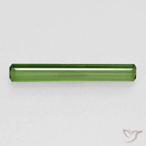 Turmalina verde quente Natural 0.94ct, Corte Octógono / Esmeralda, VS