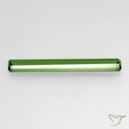 Turmalina verde quente Natural 0.94ct, Corte Octógono / Esmeralda, VS