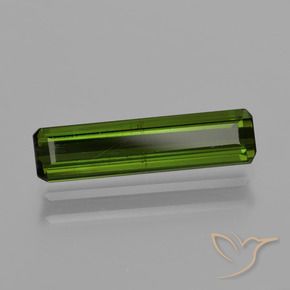 Turmalina verde escuro Natural 1.27ct, Corte Octógono / Esmeralda, VS