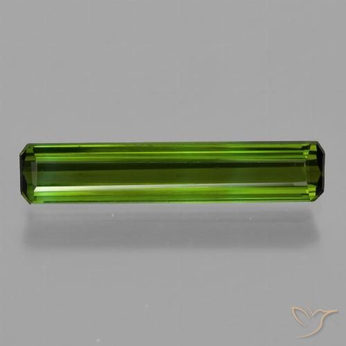1.23ct Natural Verde floresta Turmalina, Corte Esmeralda, VS