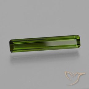 Turmalina Verde floresta Natural 1.25ct, Corte Octógono / Esmeralda, VS