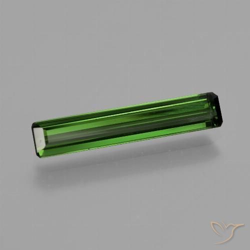 1.22ct Natural Verde floresta Turmalina, Corte Esmeralda, VS