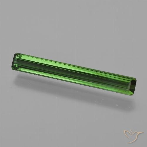 1.27ct Natural Verde floresta Turmalina, Corte Esmeralda, VS