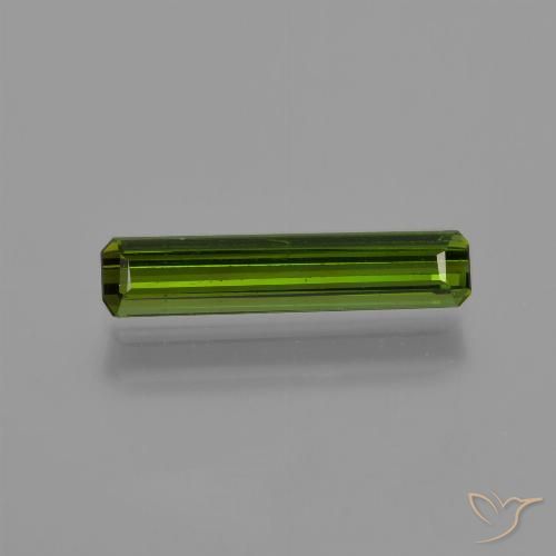 0.80ct Natural Verde médio Turmalina, Corte Esmeralda, VVS-VS