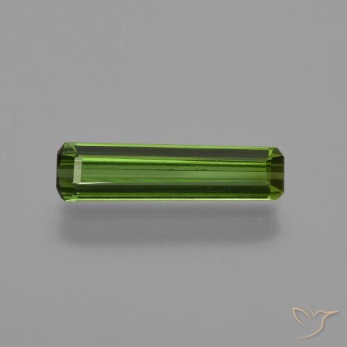 0.81ct Natural Verde floresta Turmalina, Corte Esmeralda, VVS-VS