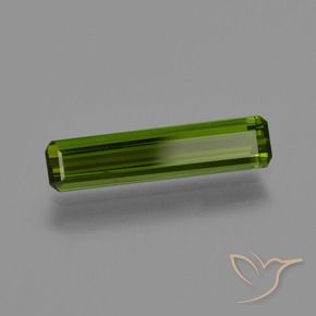 Turmalina Verde médio-escuro Natural 0.88ct, Corte Octógono / Esmeralda, VVS-VS