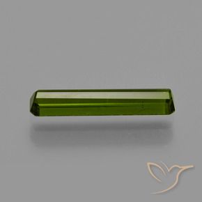 Turmalina Verde médio-escuro Natural 0.88ct, Corte Octógono / Esmeralda, VVS-VS