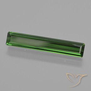 Turmalina Verde médio-escuro Natural 1.85ct, Corte Octógono / Esmeralda, VVS-VS