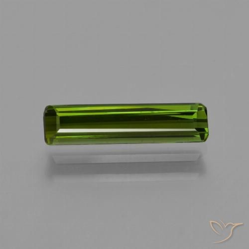 0.89ct Natural Algas Verdes Turmalina, Corte Esmeralda, VS