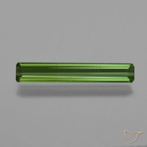 0.83ct Natural verde escuro Turmalina, Corte Esmeralda, VVS-VS
