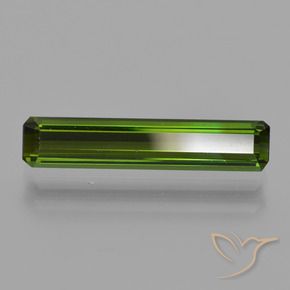 Turmalina Verde Terroso Natural 1.35ct, Corte Octógono / Esmeralda, VVS-VS