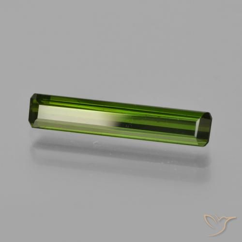 Turmalina Verde floresta Natural 1.37ct, Corte Octógono / Esmeralda, VVS-VS