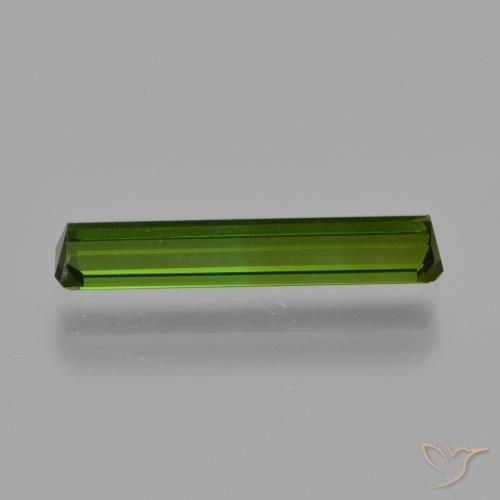 Turmalina Verde floresta Natural 1.37ct, Corte Octógono / Esmeralda, VVS-VS