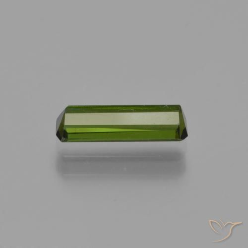Turmalina Verde médio Natural 0.81ct, Corte Esmeralda, VVS-VS