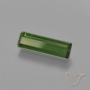 Turmalina verde escuro Natural 0.91ct, Corte Octógono / Esmeralda, VS-SI