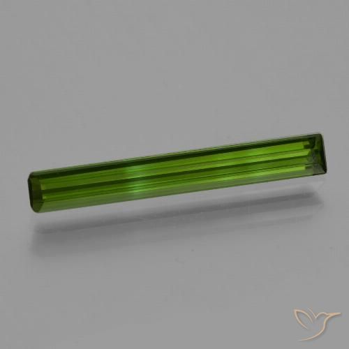 0.96ct Natural Verde floresta Turmalina, Corte Esmeralda, VVS-VS