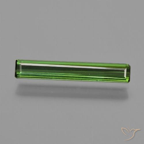 0.94ct Natural verde escuro Turmalina, Corte Esmeralda, VVS-VS