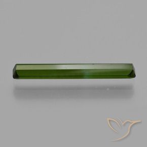 Turmalina Verde médio Natural 1.24ct, Corte Octógono / Esmeralda, VS