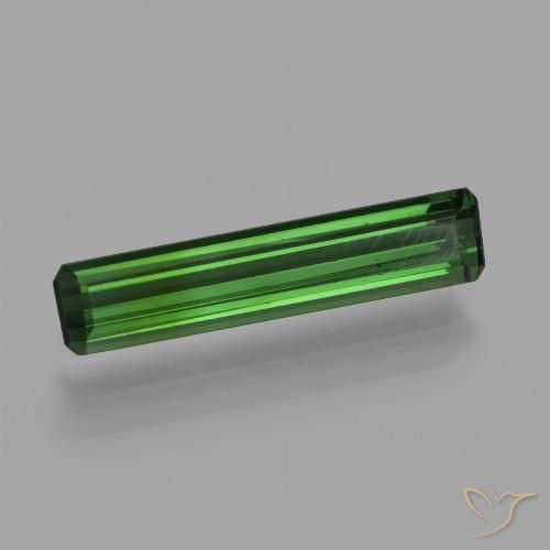 1.21ct Natural Verde médio-escuro Turmalina, Corte Octógono / Esmeralda, VVS-VS, Photo A