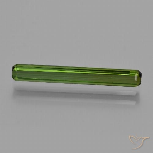 1.27ct Natural Verde floresta Turmalina, Corte Esmeralda, VS