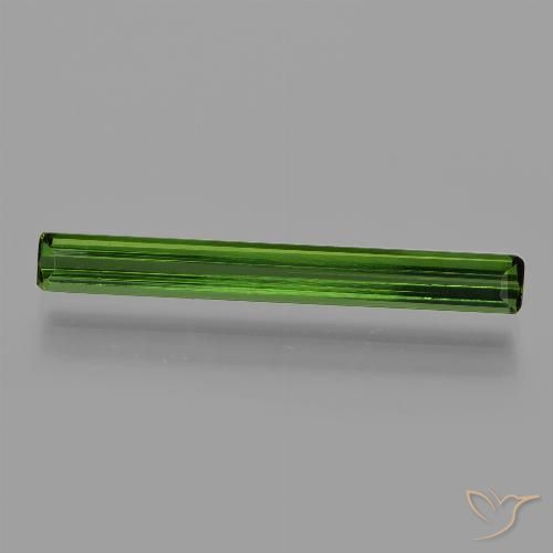 1.47ct Natural verde escuro Turmalina, Corte Esmeralda, VVS-VS