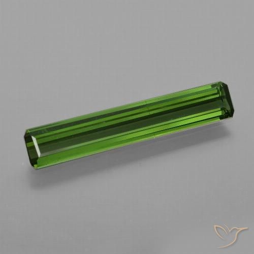 1.48ct Natural Verde médio-escuro Turmalina, Corte Esmeralda, VS