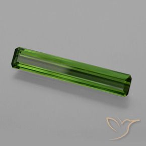 Turmalina Verde médio-escuro Natural 1.48ct, Corte Octógono / Esmeralda, VS