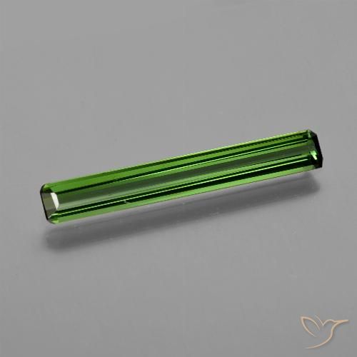 1.38ct Natural Verde floresta Turmalina, Corte Esmeralda, VS