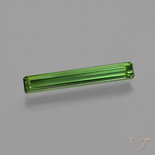 1.20ct Natural Verde escuro Turmalina, Corte Esmeralda, VVS-VS