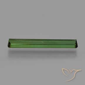 Turmalina Verde médio-escuro Natural 1.24ct, Corte Octógono / Esmeralda, VS