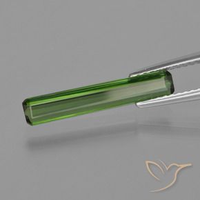 Turmalina Verde médio Natural 1.21ct, Corte Octógono / Esmeralda, VS