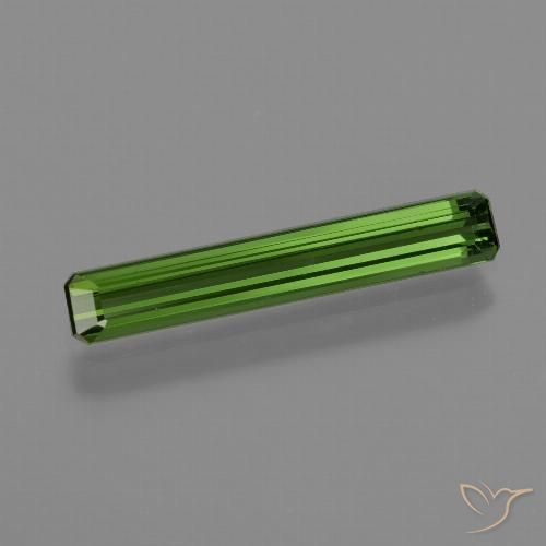 1.26ct Natural Verde floresta Turmalina, Corte Esmeralda, VVS-VS
