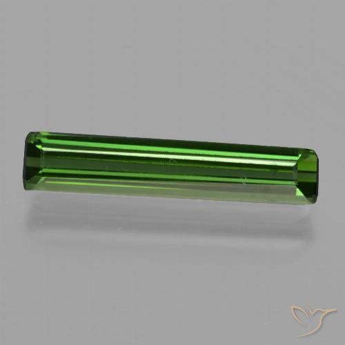 1.20ct Natural Verde escuro Turmalina, Corte Esmeralda, VVS-VS